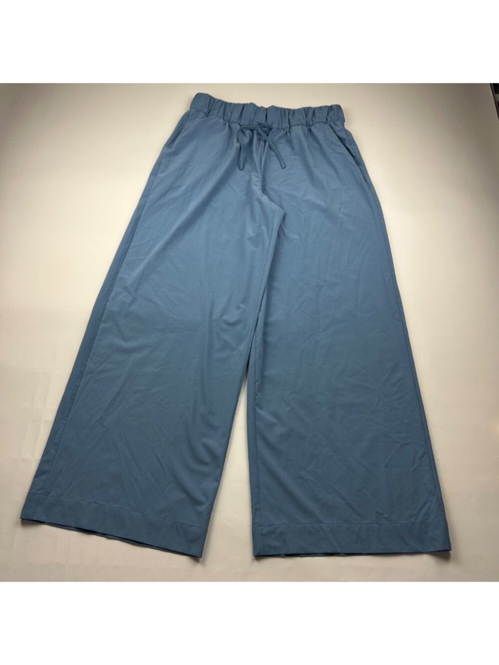 LONG All In Motion Dusty Blue Stretch Athletic Wide Leg Pants L
